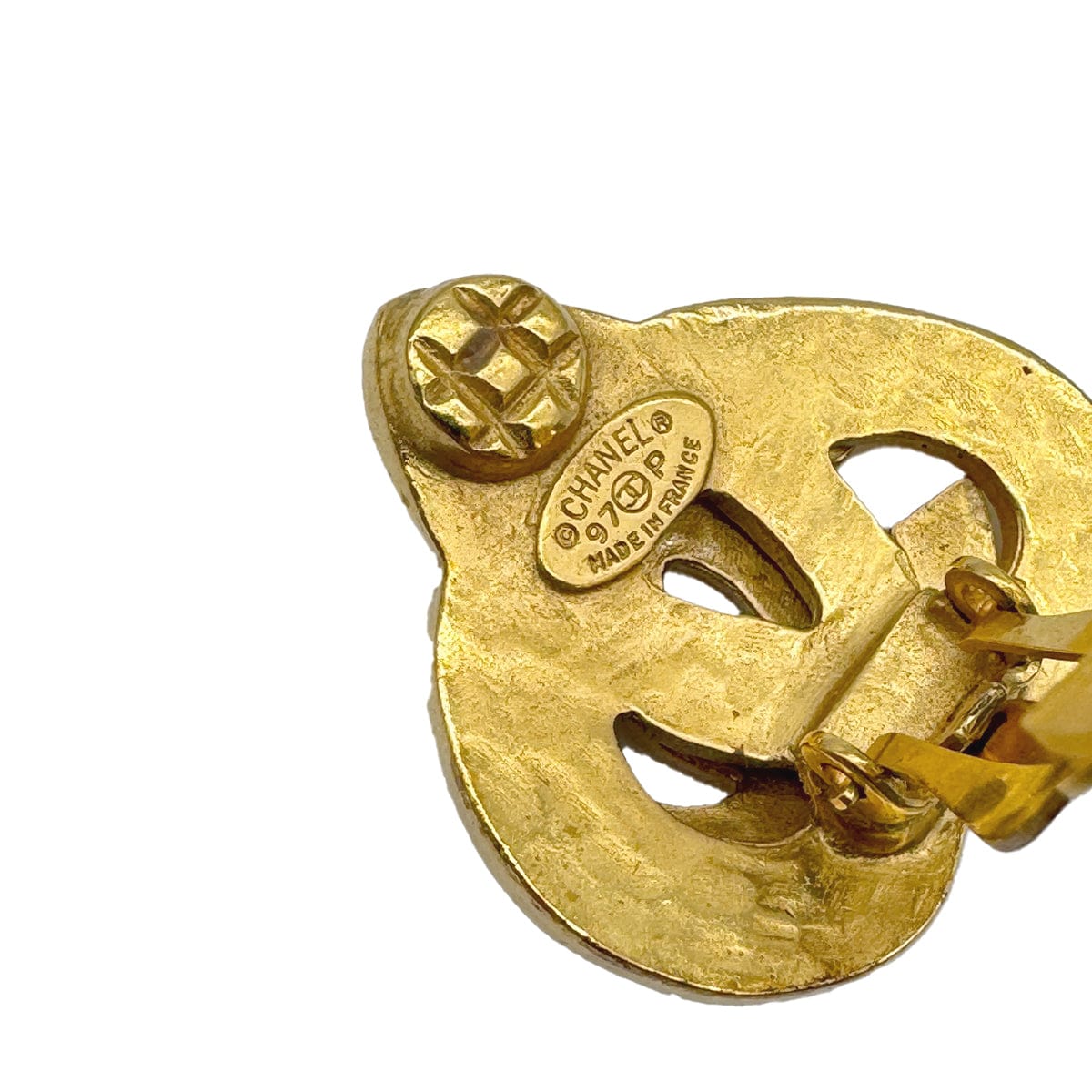 Luxury Promise Japan CHANEL VINTAGE EARRINGS COCOMARK GOLD ACCESSORY 97P 90310254