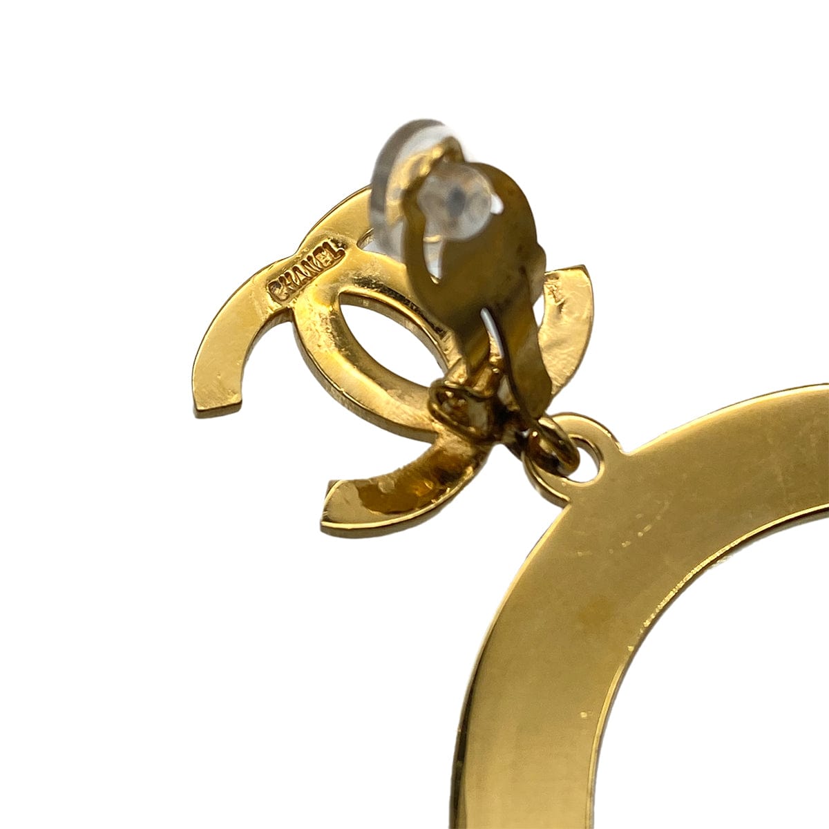 Luxury Promise Japan CHANEL VINTAGE EARRINGS COCOMARK HOOP GOLD ACCESSORY 90279704