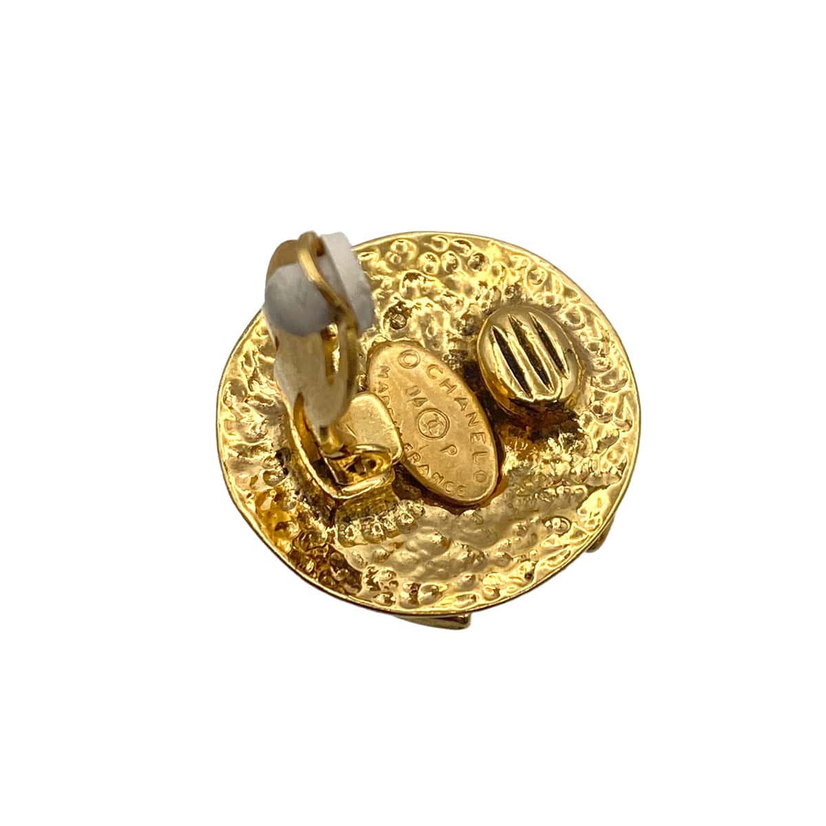 Luxury Promise Japan CHANEL VINTAGE EARRINGS COCOMARK ROUND ACCESSORY 94P 90263135