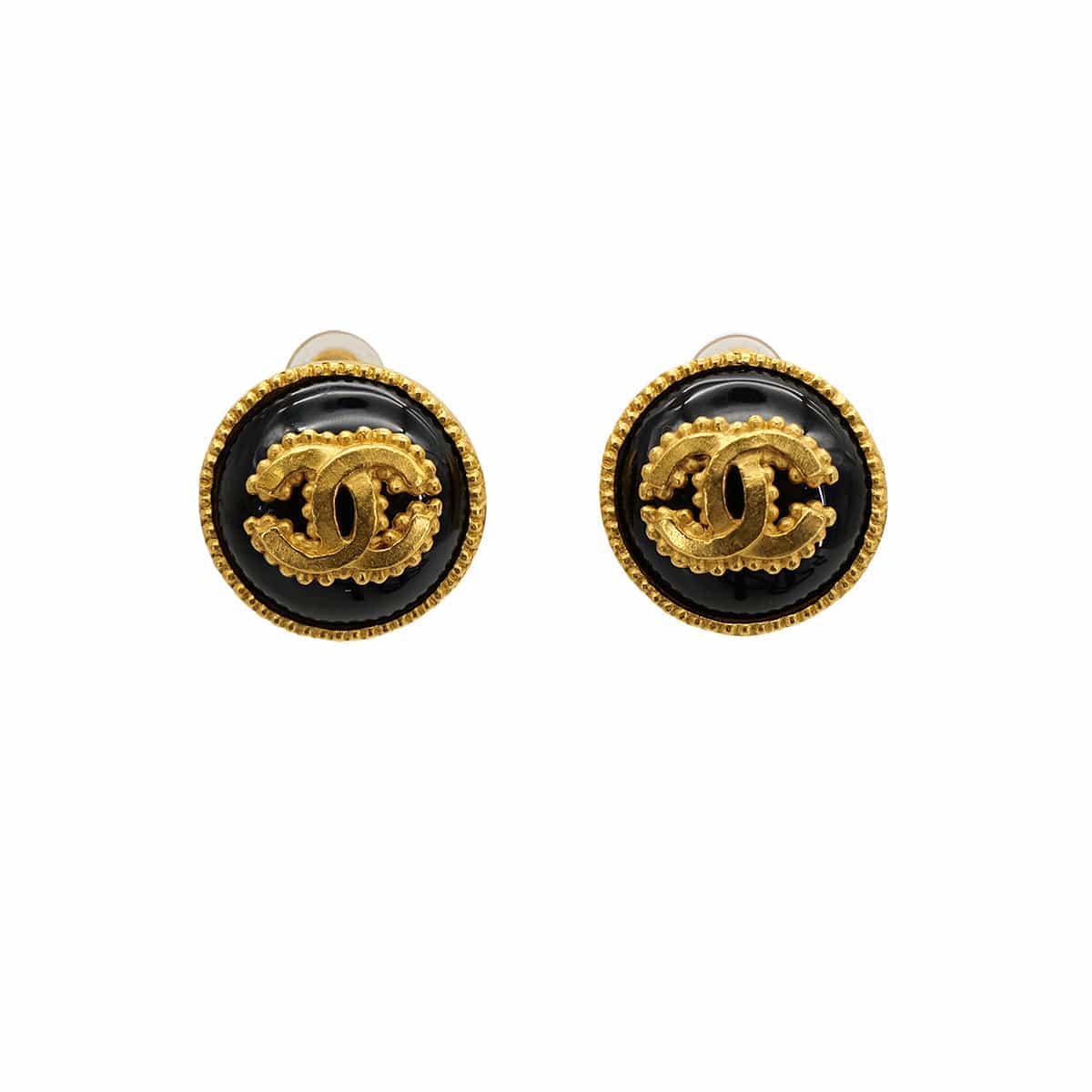 Luxury Promise Japan CHANEL VINTAGE EARRINGS COCOMARK ROUND ACCESSORY 96A 90306869
