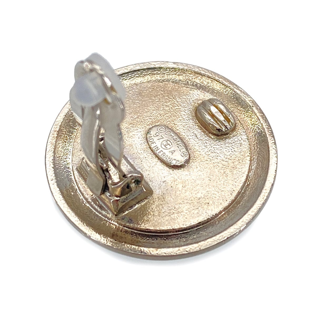 Luxury Promise Japan CHANEL VINTAGE EARRINGS COCOMARK ROUND ACCESSORY 97A 90273387