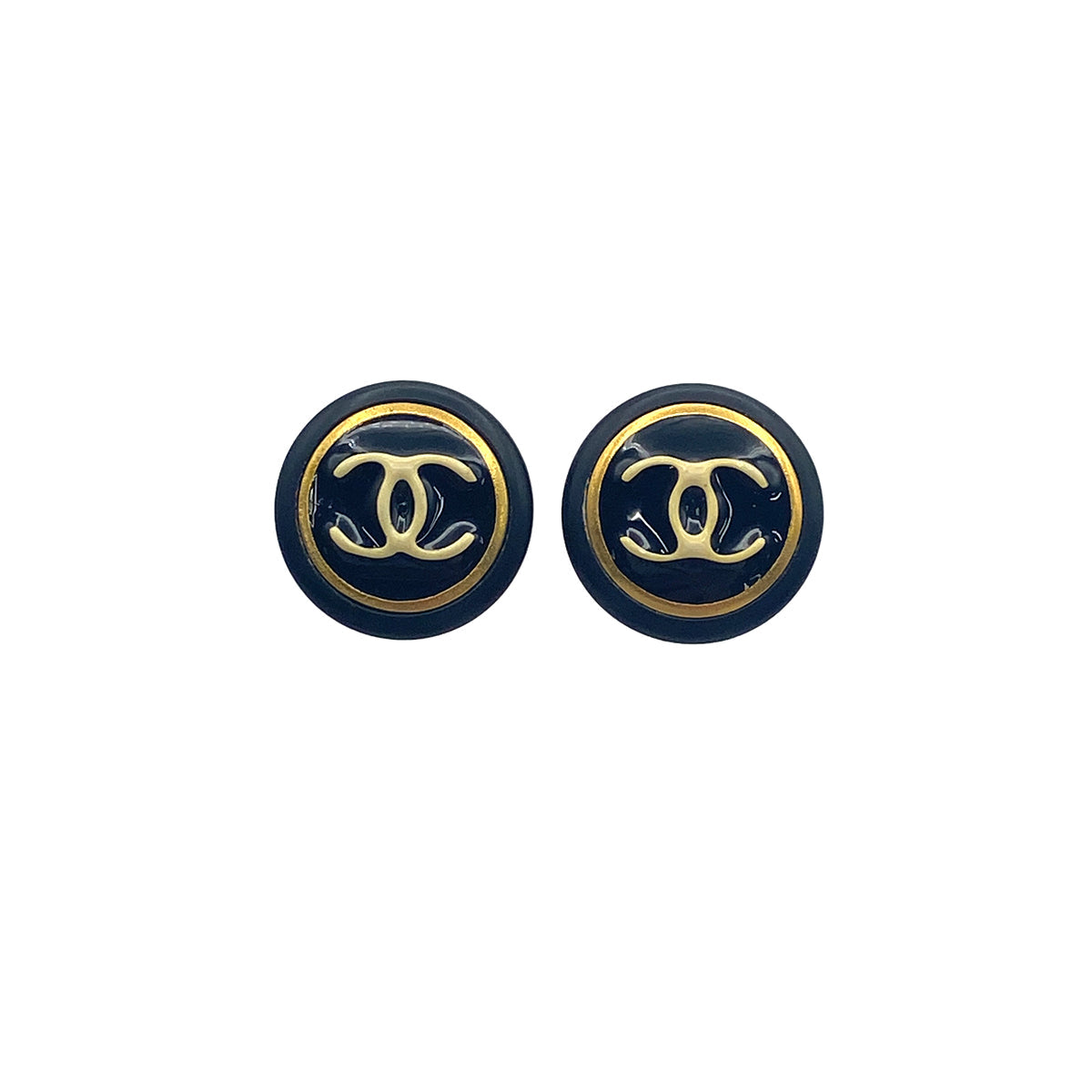 Luxury Promise Japan CHANEL VINTAGE EARRINGS COCOMARK ROUND ACCESSORY 97P 90271749