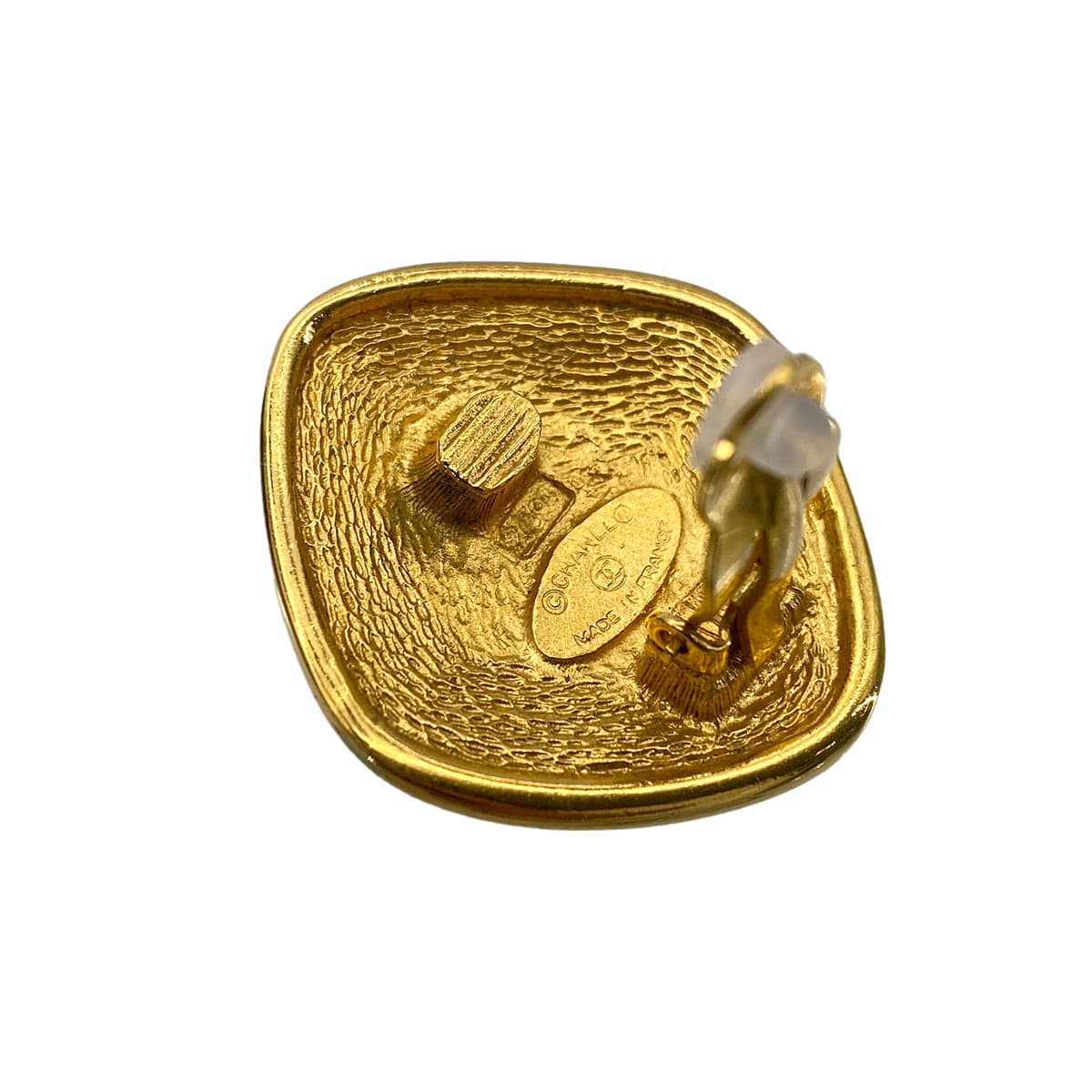 Luxury Promise Japan CHANEL VINTAGE EARRINGS COCOMARK SQUARE ACCESSORY 90272583