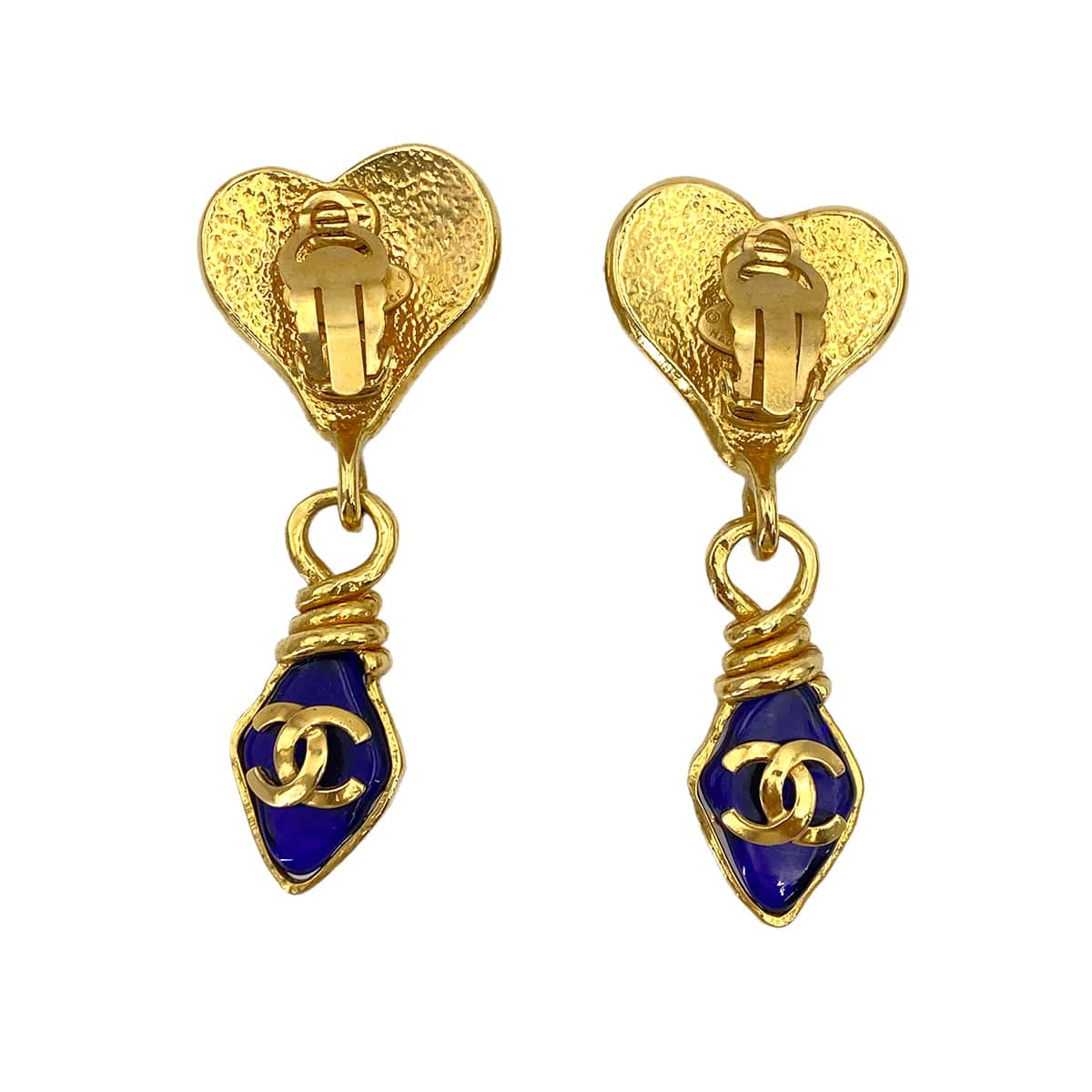 Luxury Promise Japan CHANEL VINTAGE EARRINGS GRIPORE COCOMARK COLOR STONE ACCESSORY 95P 90246368