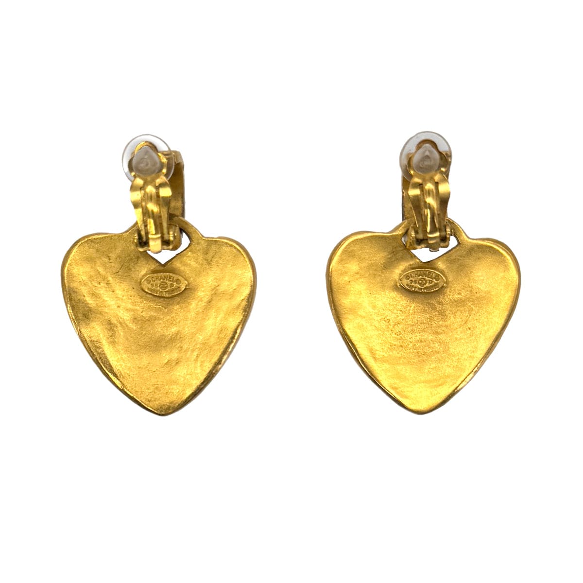 Luxury Promise Japan CHANEL VINTAGE EARRINGS HEART COCOMARK ACCESSORY 95P 90300598