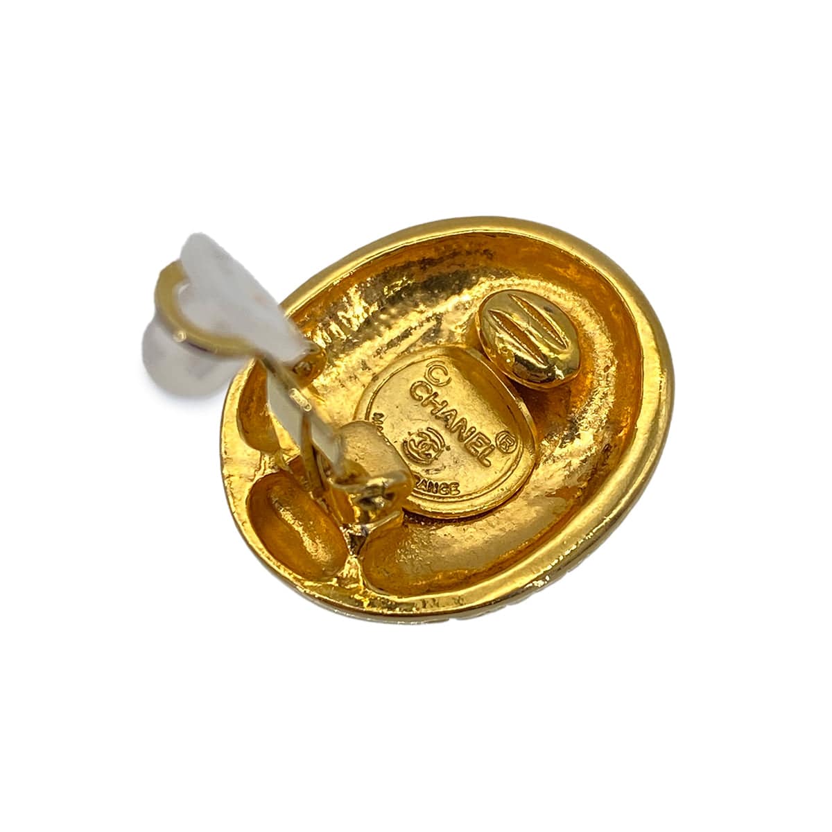 Luxury Promise Japan CHANEL VINTAGE EARRINGS MADEMOISELLE GOLD ACCESSORY 90269664