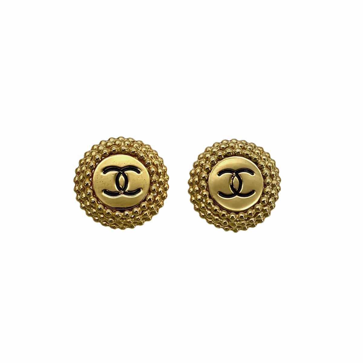 Luxury Promise Japan CHANEL VINTAGE EARRINGS ROUND COCOMARK GOLD ACCESSORY 90300539