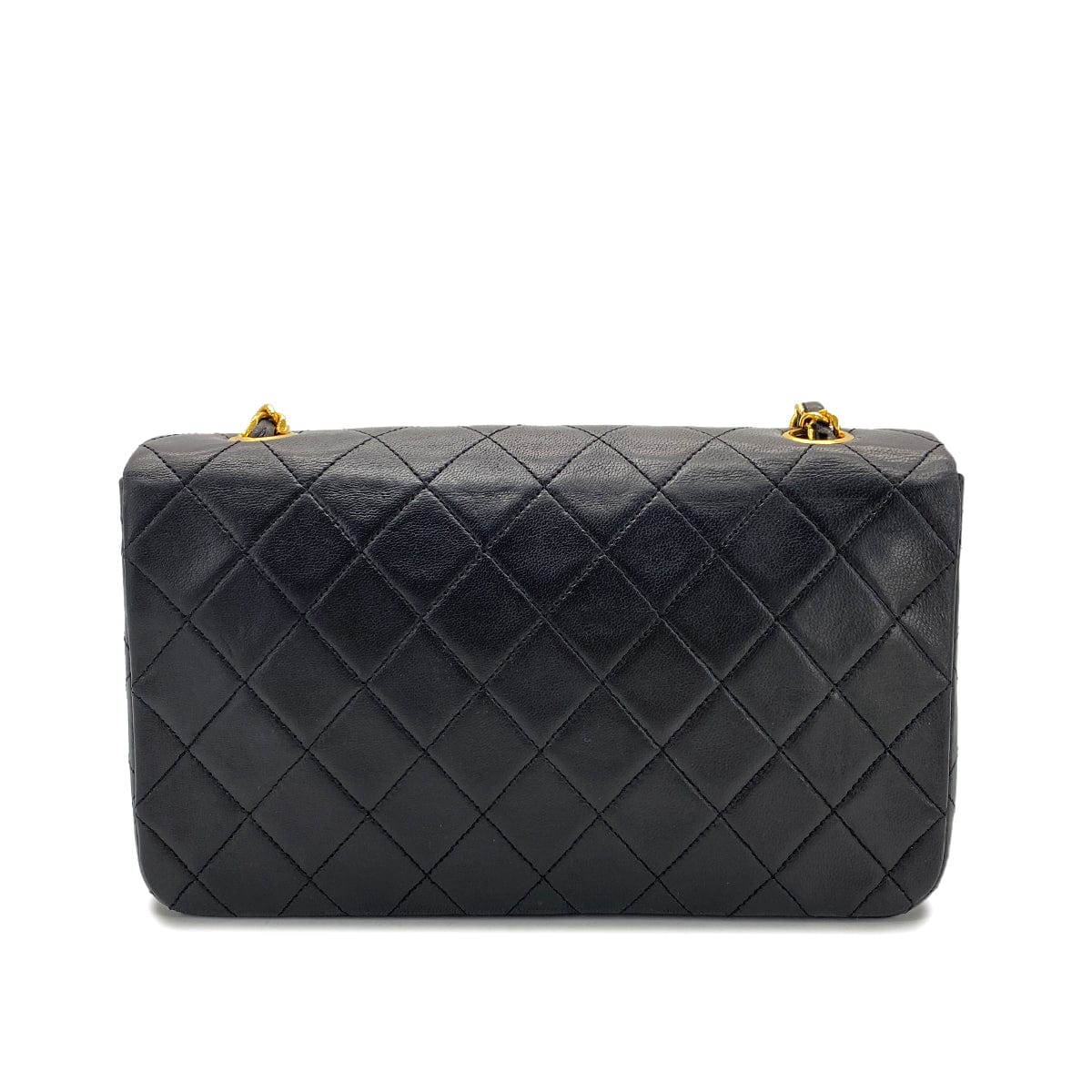 Luxury Promise Japan CHANEL VINTAGE FULL FLAP CHAIN SHOULDER BAG BLACK LAMB SKIN 90269118