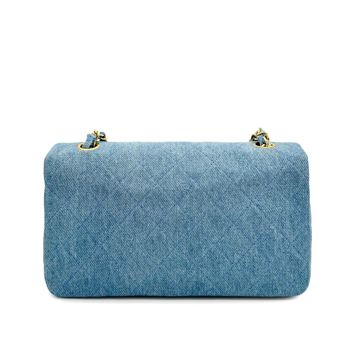 Luxury Promise Japan CHANEL VINTAGE FULL FLAP CHAIN SHOULDER BAG BLUE DENIM 90308202