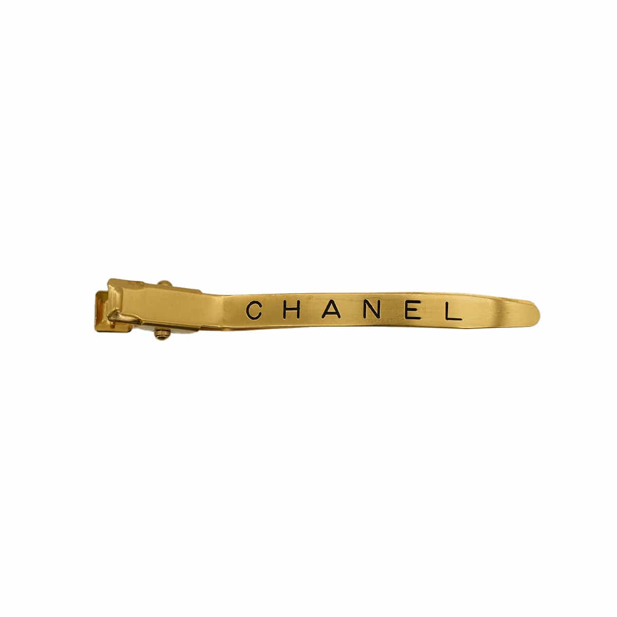 Luxury Promise Japan CHANEL VINTAGE HAIR CLIP LOGO GOLD ACCESSORY 96A 90309016