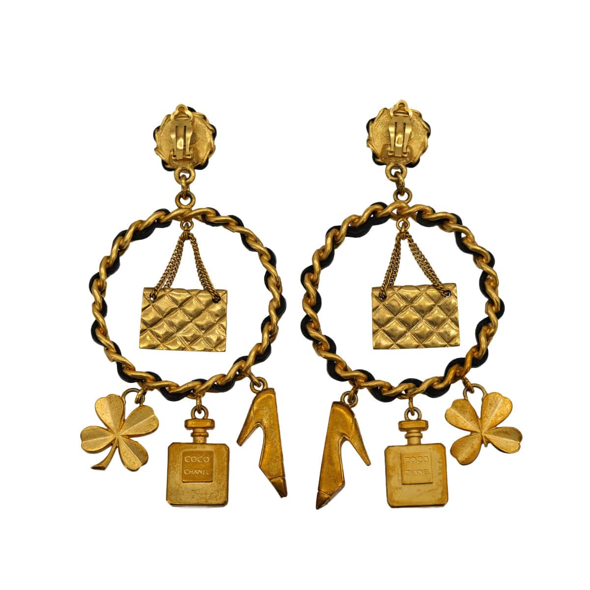 Luxury Promise Japan CHANEL VINTAGE ICON CHARM EARRINGS COCOMARK 94C ACCESSORY 90309013