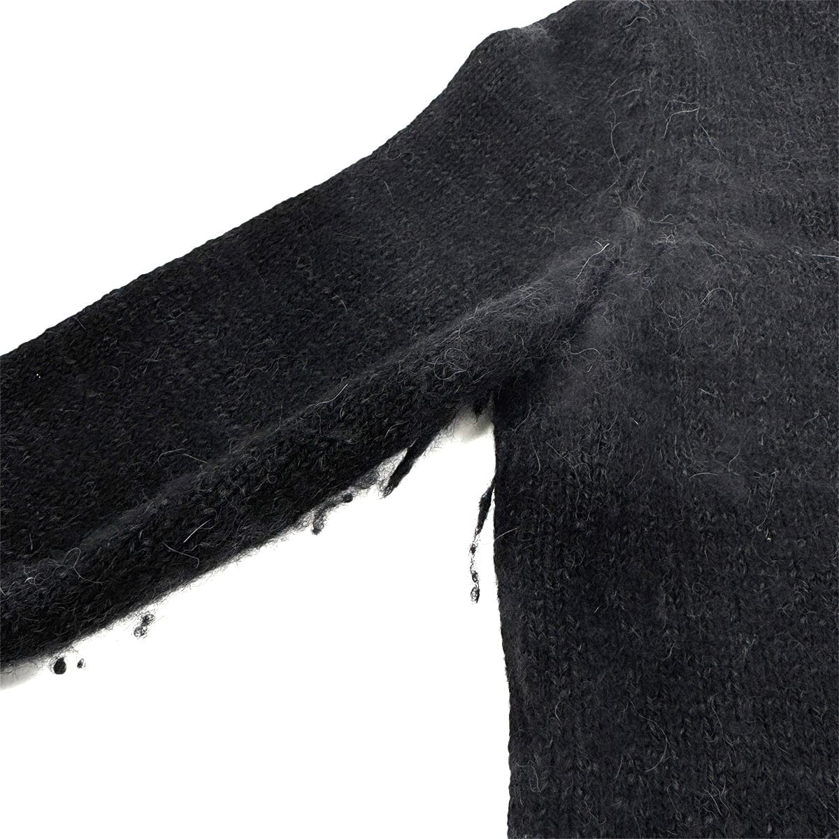 Luxury Promise Japan CHANEL VINTAGE KNIT TOPS GRIPOIX MOTIF BLACK 36 08A RTW 90283994