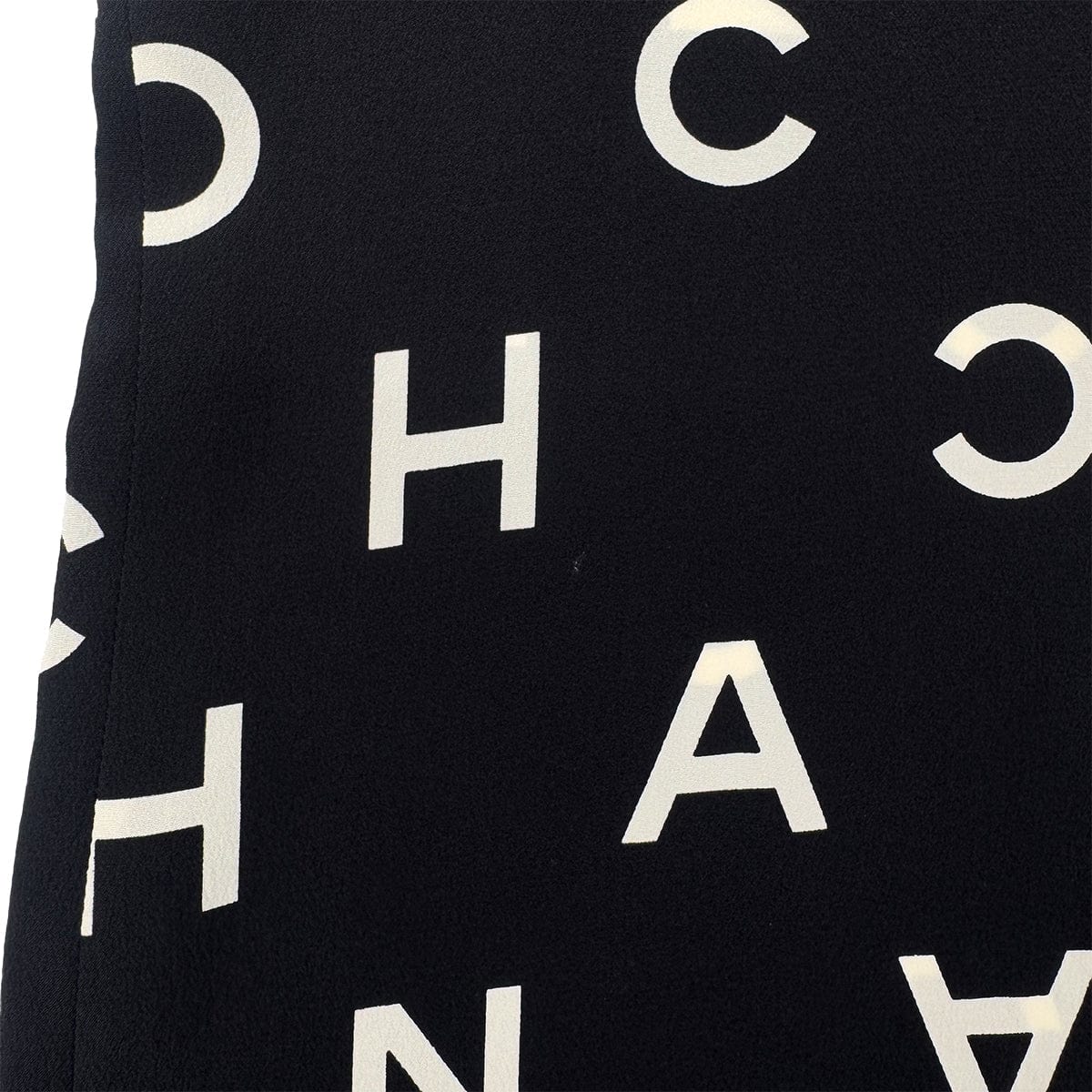 Luxury Promise Japan CHANEL VINTAGE LOGO COCOMARK BLOUSE TOPS BLACK WHITE SILK 38 97P RTW 90286908