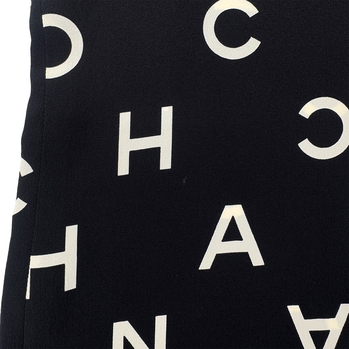 Luxury Promise Japan CHANEL VINTAGE LOGO COCOMARK BLOUSE TOPS BLACK WHITE SILK 38 97P RTW 90286908