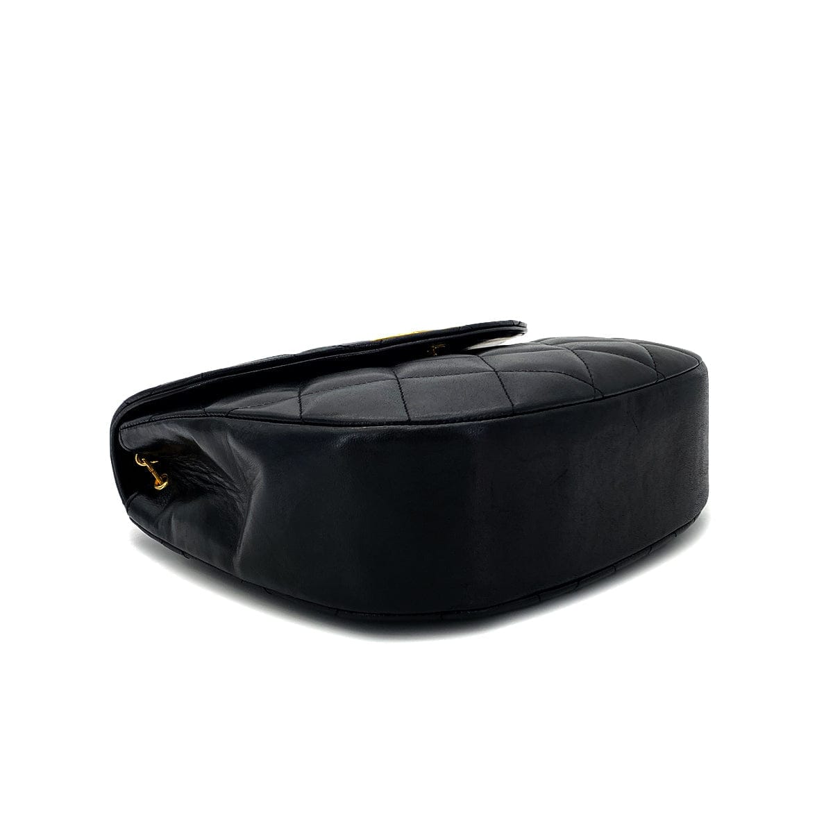 Luxury Promise Japan CHANEL VINTAGE MATELASSE BIG COCO CHAIN SHOULDER BAG BLACK LAMB SKIN 90277555