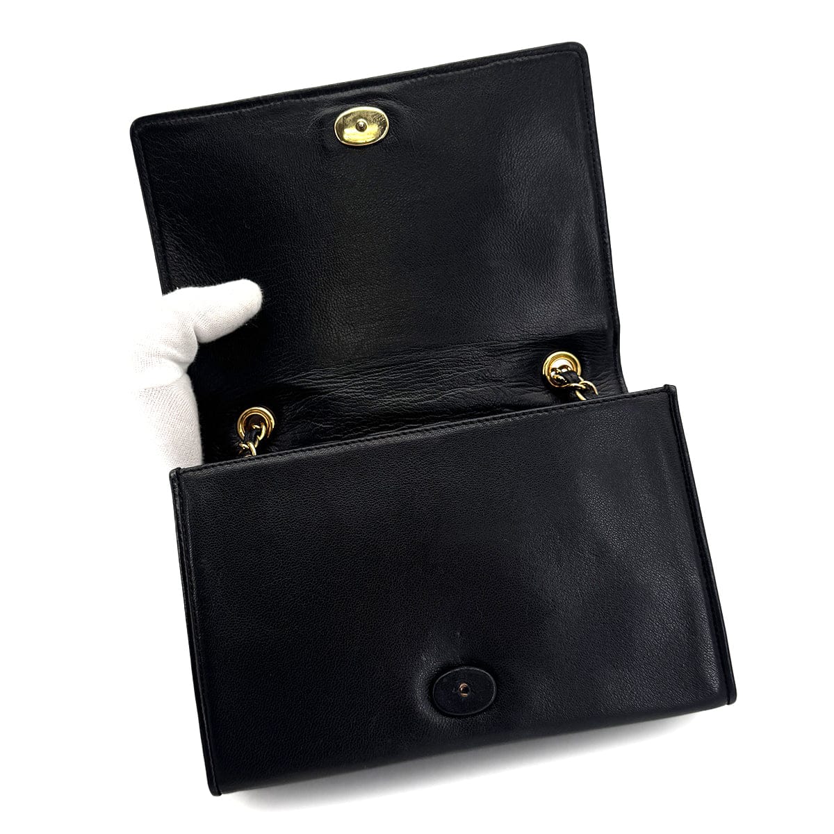 Luxury Promise Japan CHANEL VINTAGE MATELASSE CHAIN SHOULDER BAG FRINGE BLACK LAMB SKIN 90307819