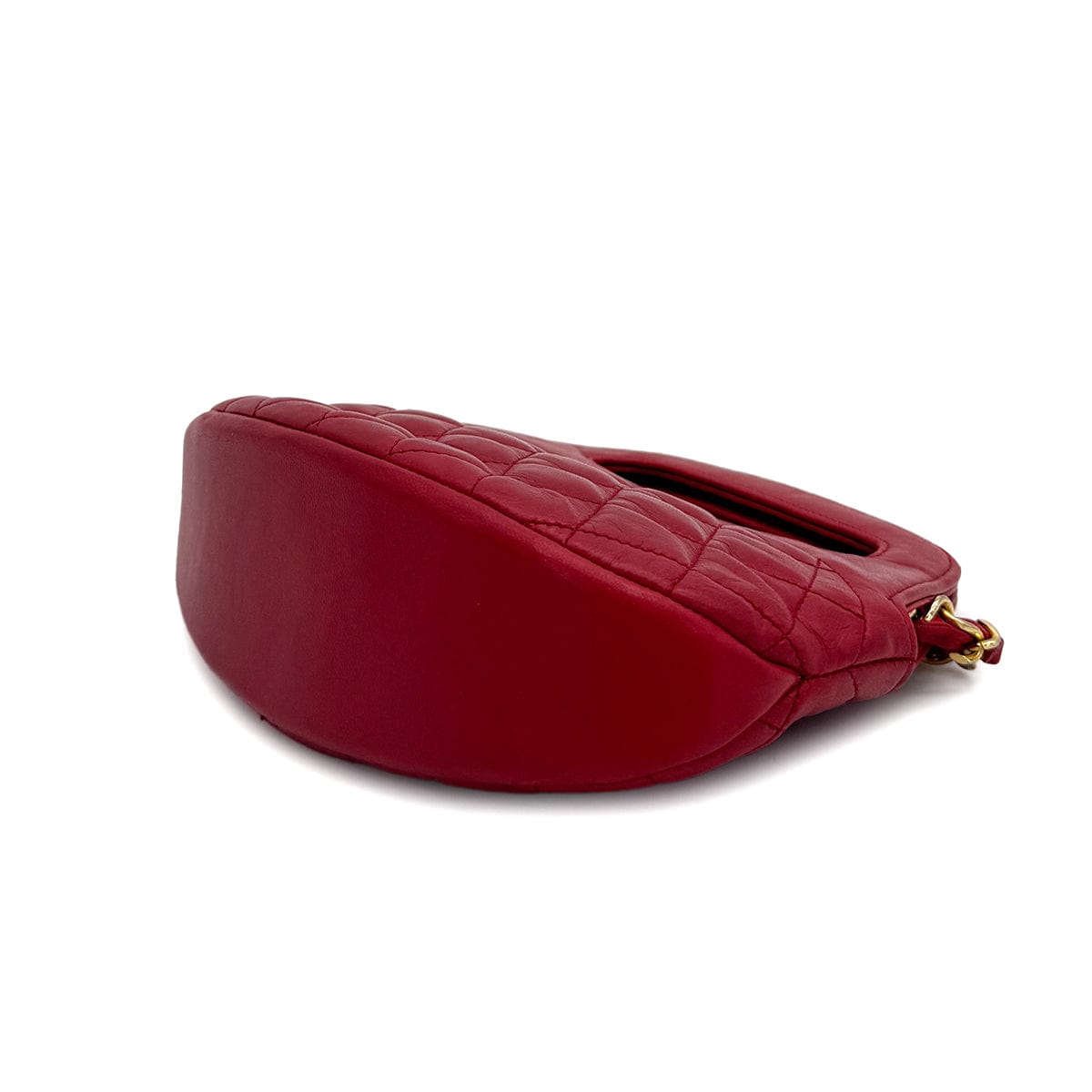 Luxury Promise Japan CHANEL VINTAGE MATELASSE CHAIN SHOULDER BAG RED LAMB SKIN 90308348