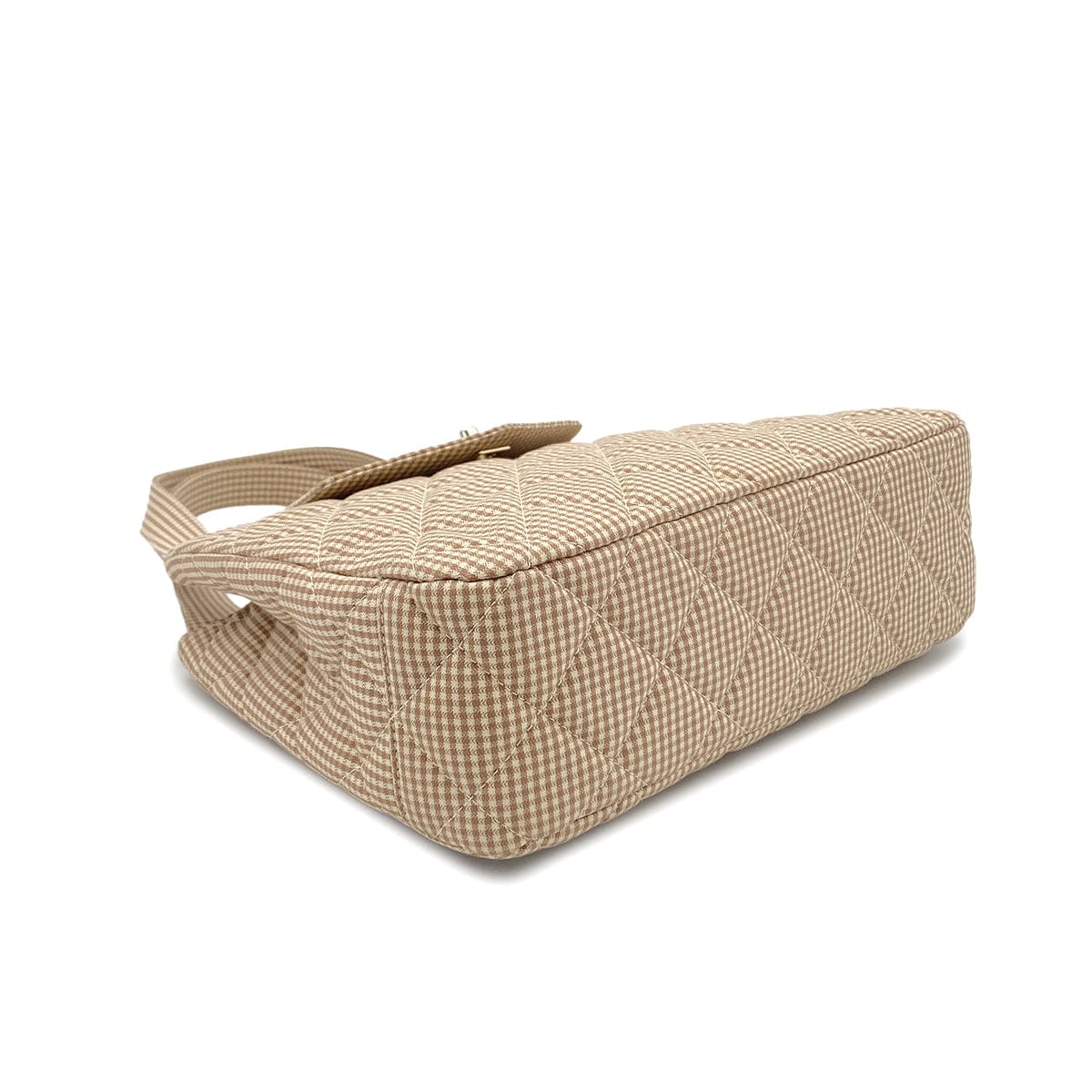 Luxury Promise Japan CHANEL VINTAGE MATELASSE CHECK PATTERN HAND BAG BEIGE CANVAS 90284470