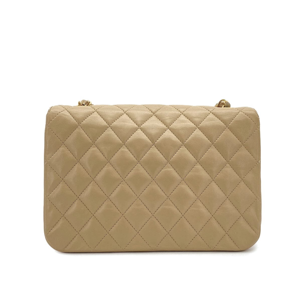 Luxury Promise Japan CHANEL VINTAGE MATELASSE HALF MOON CHAIN SHOULDER BAG BEIGE LANB SKIN 90302928
