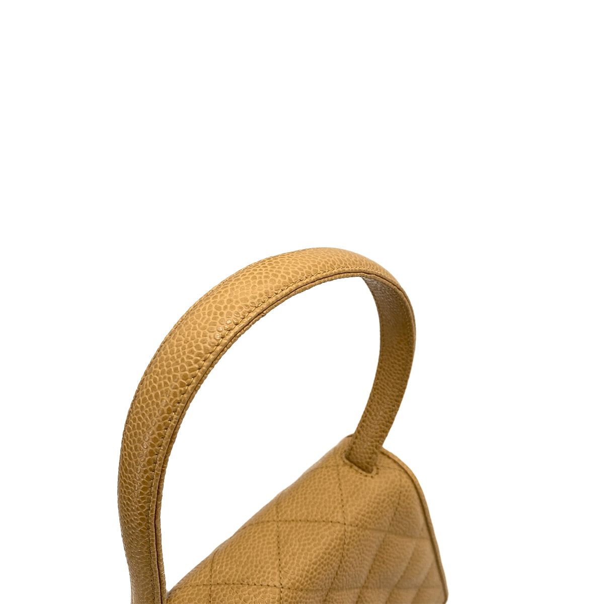 Luxury Promise Japan CHANEL VINTAGE MATELASSE HAND BAG BEIGE CAVIAR SKIN 90261206