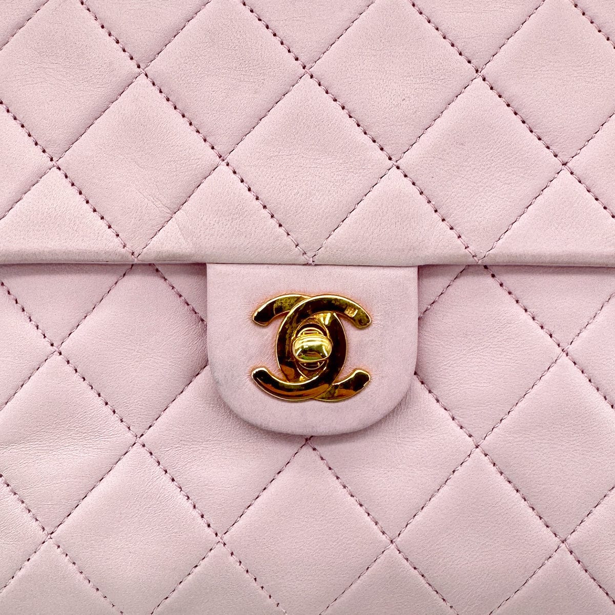 Luxury Promise Japan CHANEL VINTAGE MINI MATELASSE 20 CHAIN SHOULDER BAG PINK LAMB SKIN 90292487