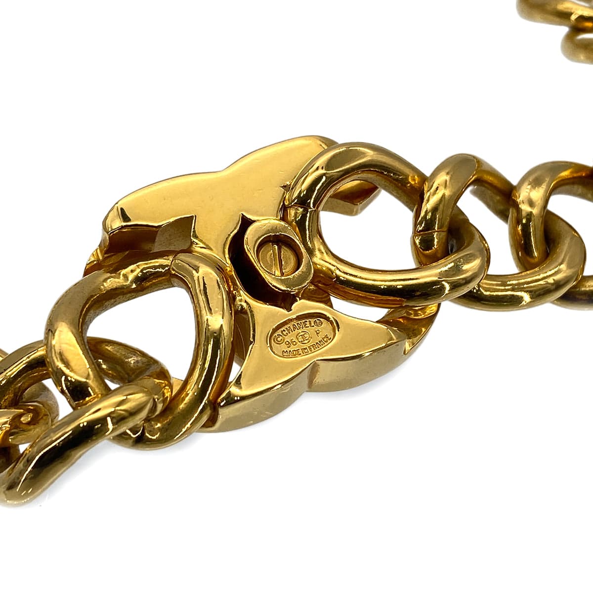 Luxury Promise Japan CHANEL VINTAGE NECKLACE CHOKER COCOMARK TURN LOCK GOLD ACCESSORY 96P 90275825