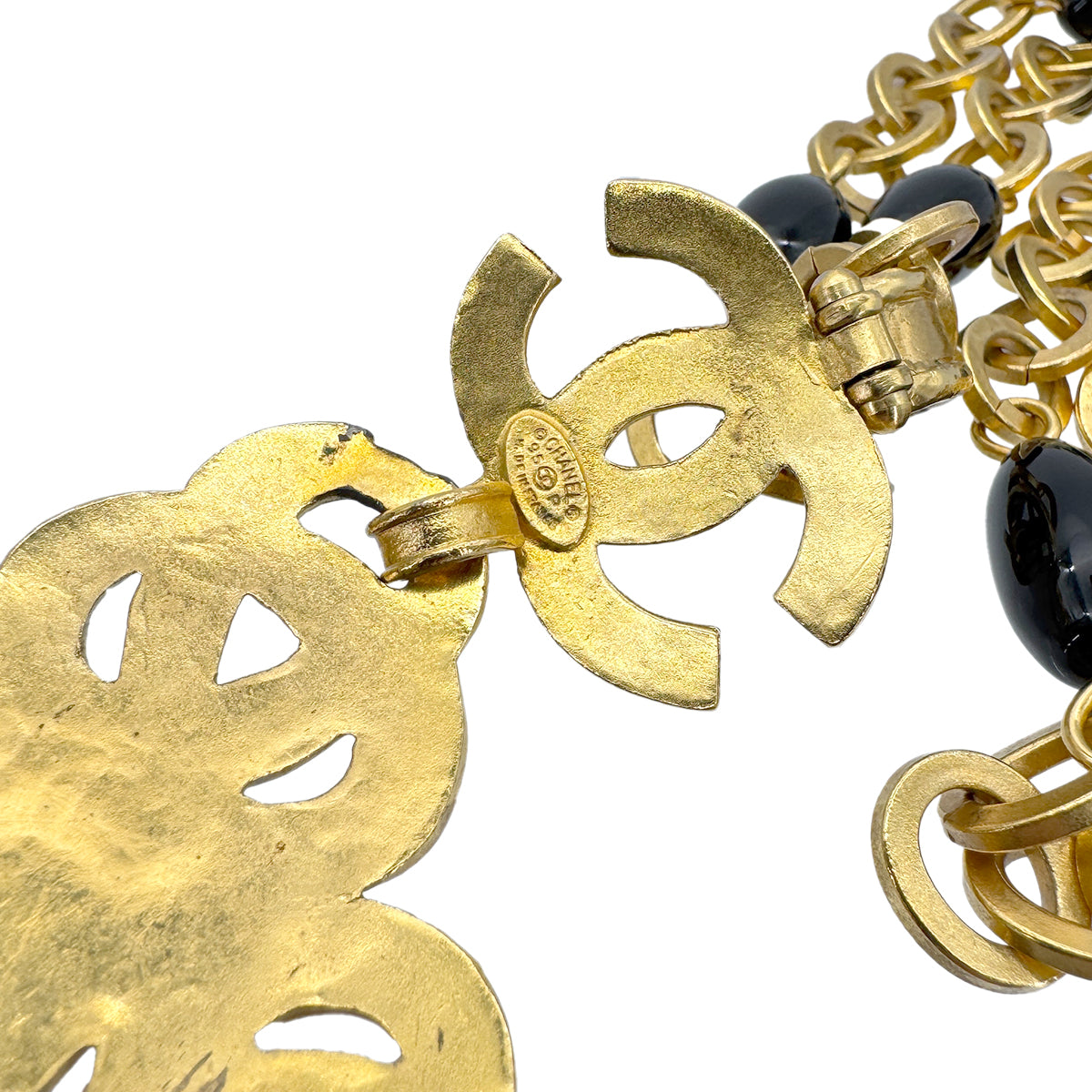 Luxury Promise Japan CHANEL VINTAGE NECKLACE GRIPOIX COCOMARK ACCESSORY 95P 90268856