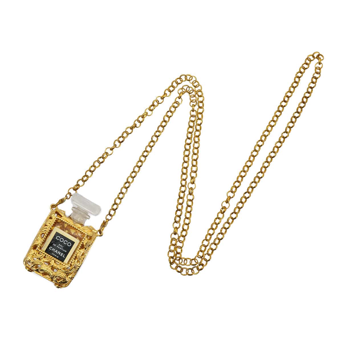 Luxury Promise Japan CHANEL VINTAGE NECKLACE PERFUME GOLD ACCESSORY 90307890