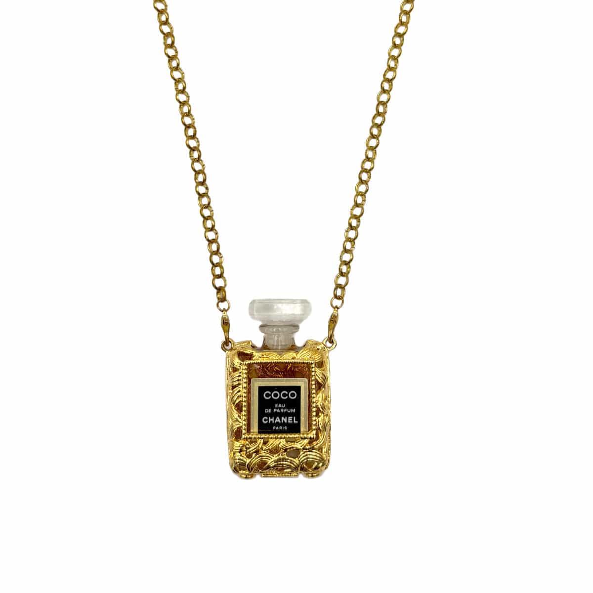 Luxury Promise Japan CHANEL VINTAGE NECKLACE PERFUME GOLD ACCESSORY 90307890