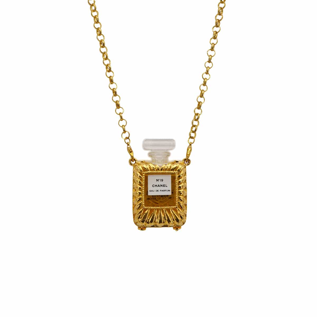 Luxury Promise Japan CHANEL VINTAGE NECKLACE PERFUME NO19 GOLD ACCESSORY 90310139