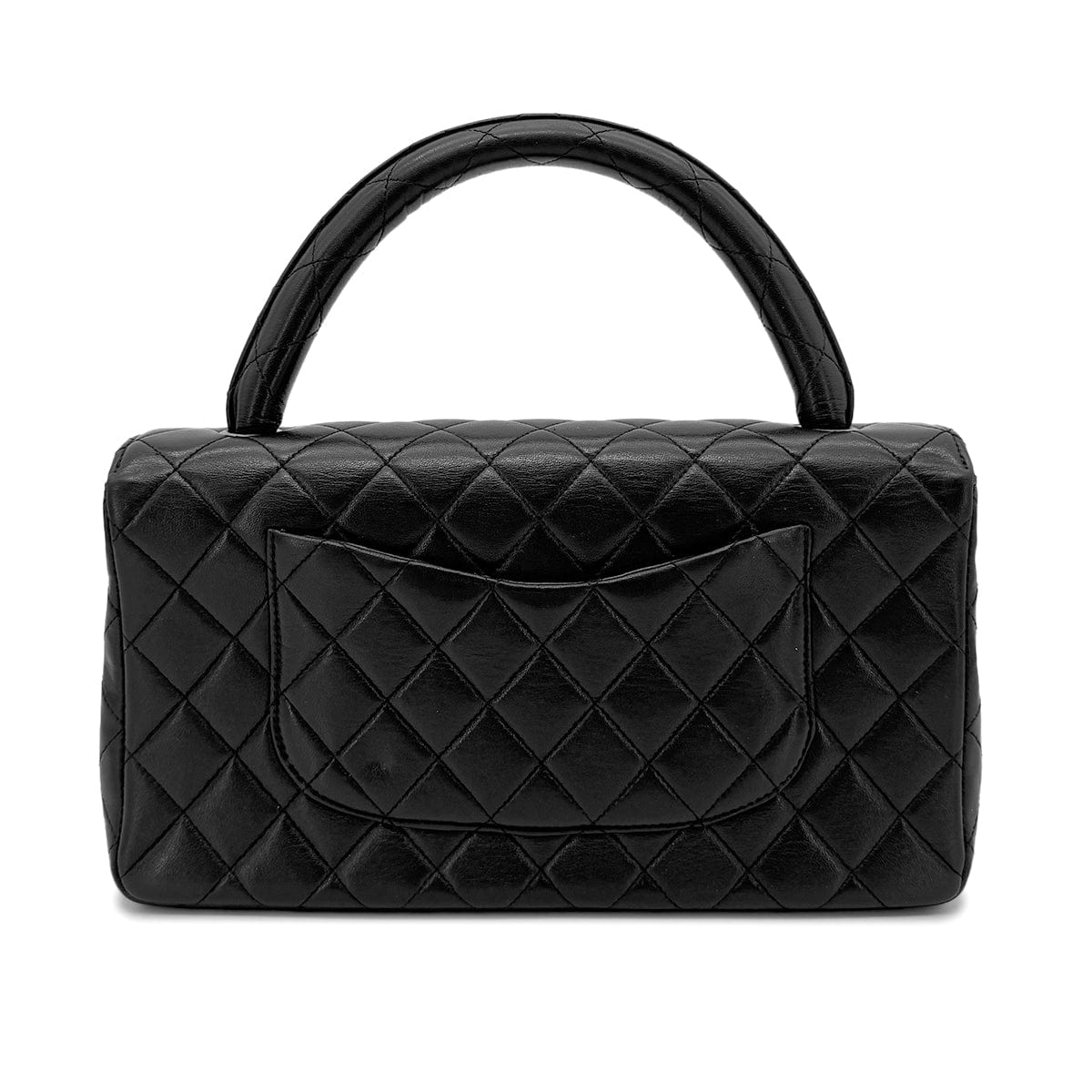 Luxury Promise Japan CHANEL VINTAGE PARENT-CHILD BAG PARENTS ONLY BLACK LAMB SKIN 90270847