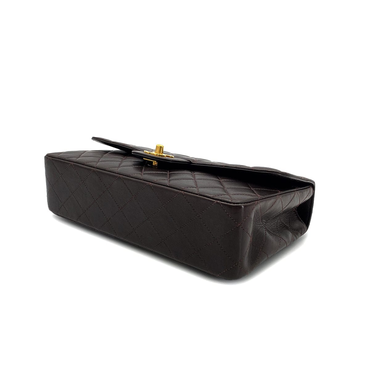 Luxury Promise Japan CHANEL VINTAGE PARENT-CHILD BAG PARENTS ONLY BROWN LAMB SKIN 90290328