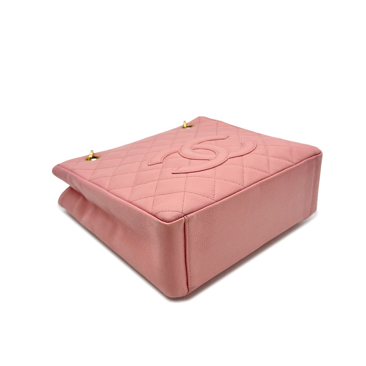Luxury Promise Japan CHANEL VINTAGE PST CHAIN TOTE BAG PINK CAVIAR SKIN 90302179