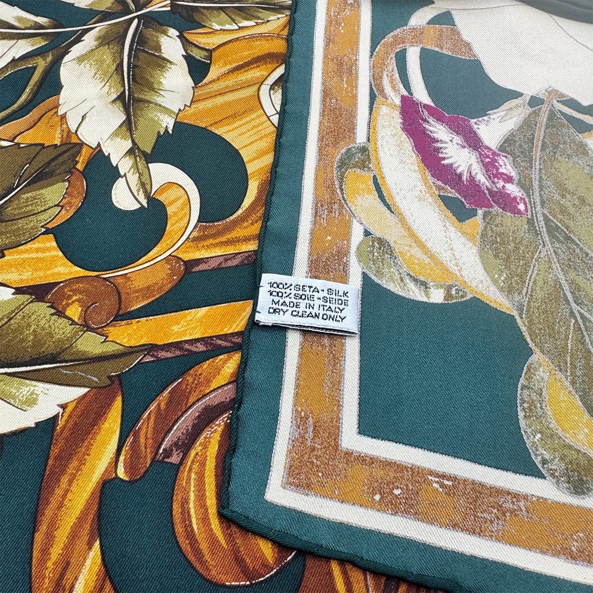 Luxury Promise Japan CHANEL VINTAGE SCARF FLOWER PATTERN MULTICOLOR SILK 90278006