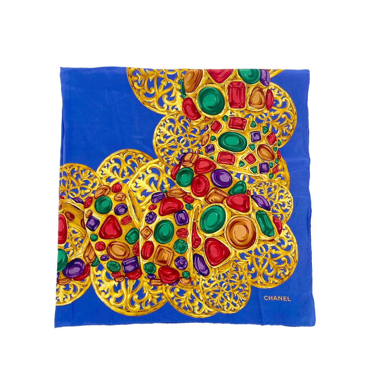 Luxury Promise Japan CHANEL VINTAGE SCARF GRIPOA PATTERN MULTICOLOR SILK 90284393