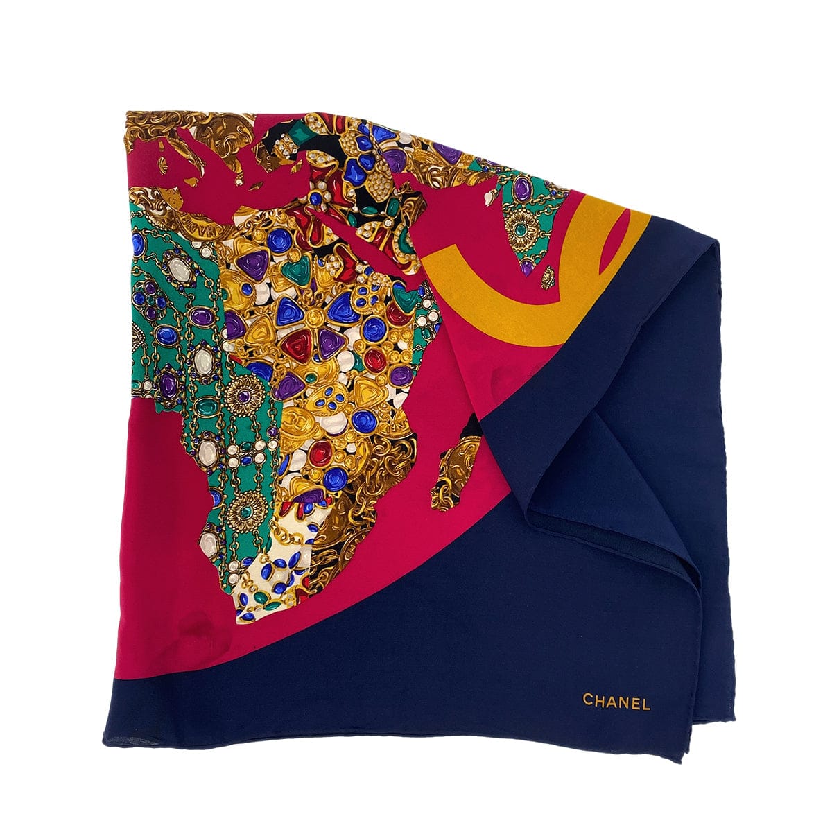 Luxury Promise Japan CHANEL VINTAGE SCARF MULTICOLOR SILK 90306875