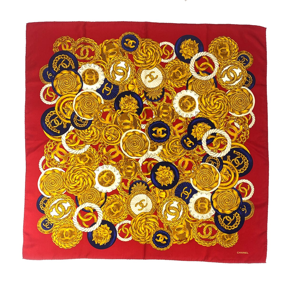 Luxury Promise Japan CHANEL VINTAGE SCARF MULTICOLOR SILK 90307033