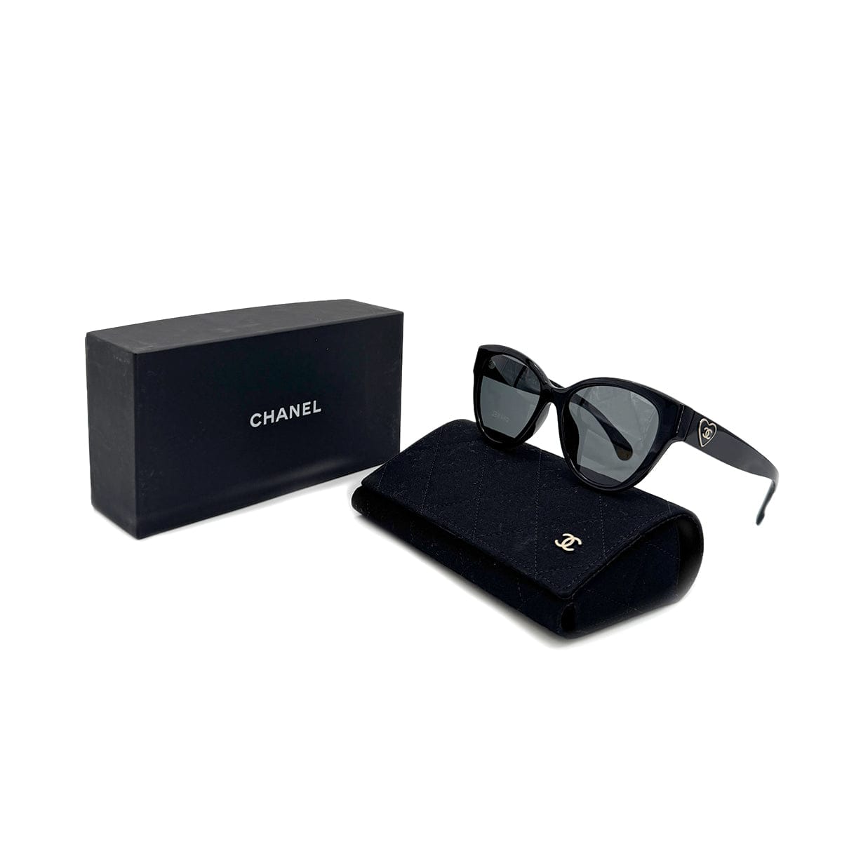 Luxury Promise Japan CHANEL VINTAGE SUNGLASSES COCOMARK BLACK EYEWEAR 90285765