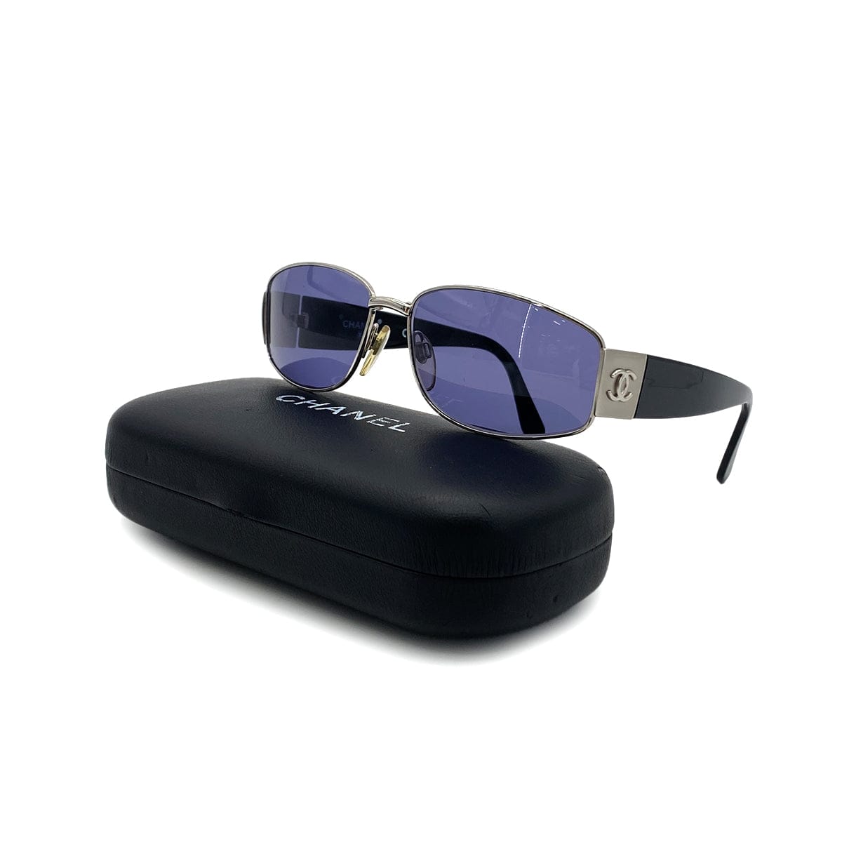 Luxury Promise Japan CHANEL VINTAGE SUNGLASSES COCOMARK BLACK EYEWEAR 90286155