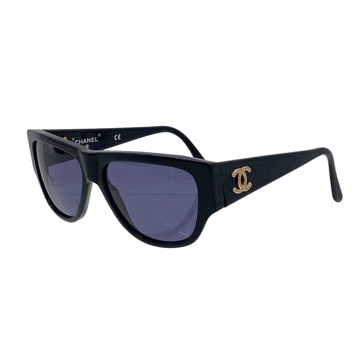 Luxury Promise Japan CHANEL VINTAGE SUNGLASSES COCOMARK BLACK EYEWEAR 90309762