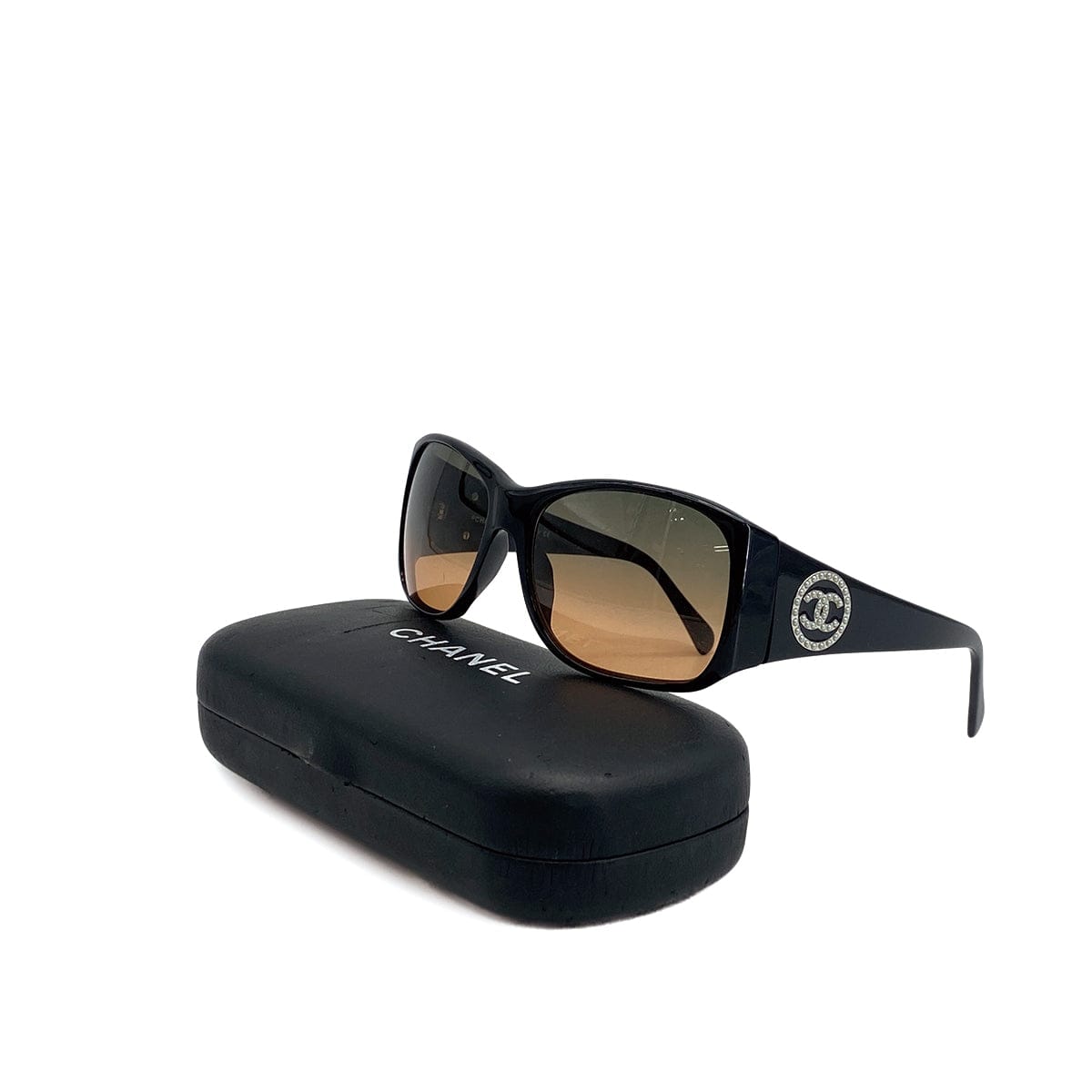 Luxury Promise Japan CHANEL VINTAGE SUNGLASSES COCOMARK FAUX PEARL BLACK EYEWEAR 90309777