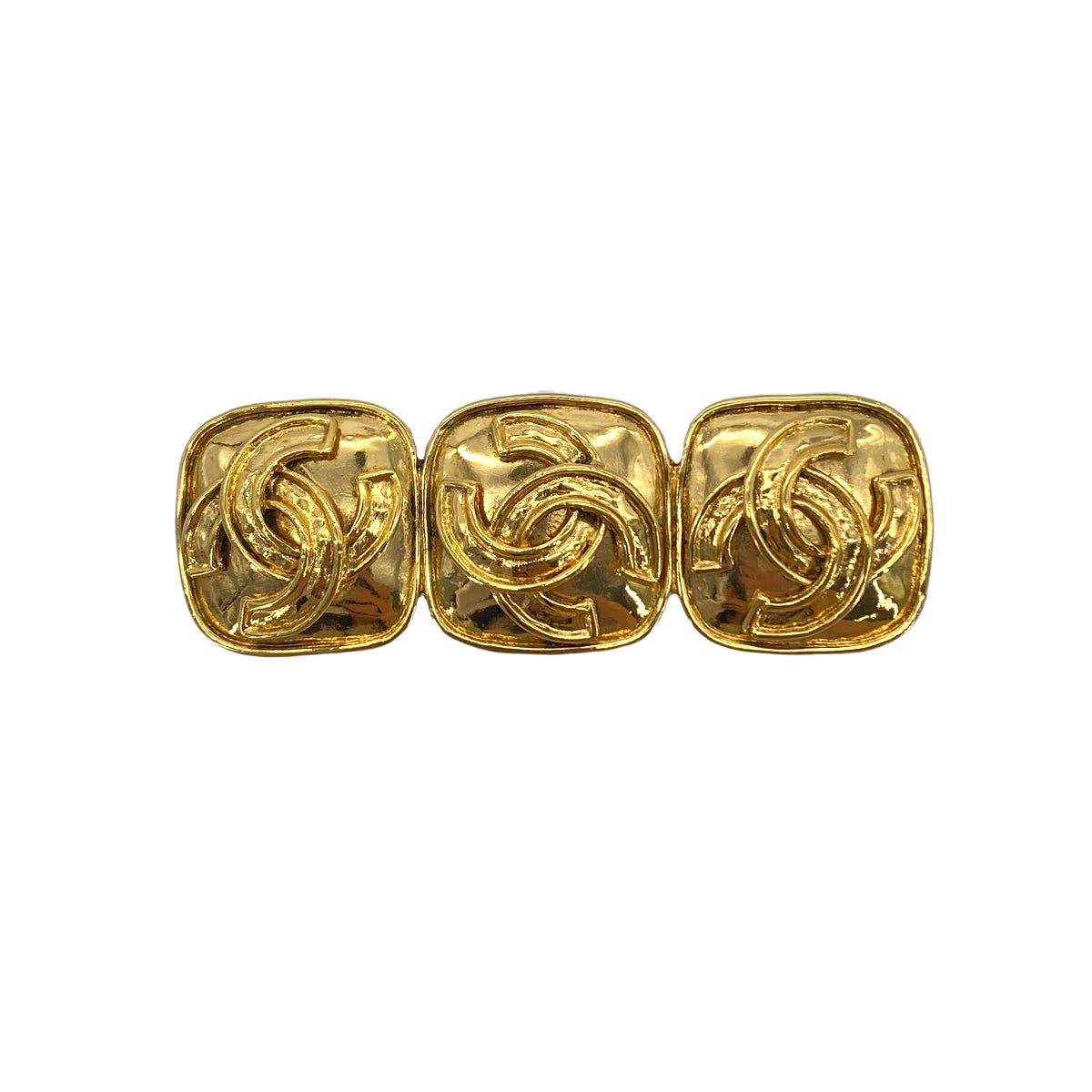 Luxury Promise Japan CHANEL VINTAGE TRIPLE COCOMARK BROOCH GOLD ACCESSORY 94P 90278947