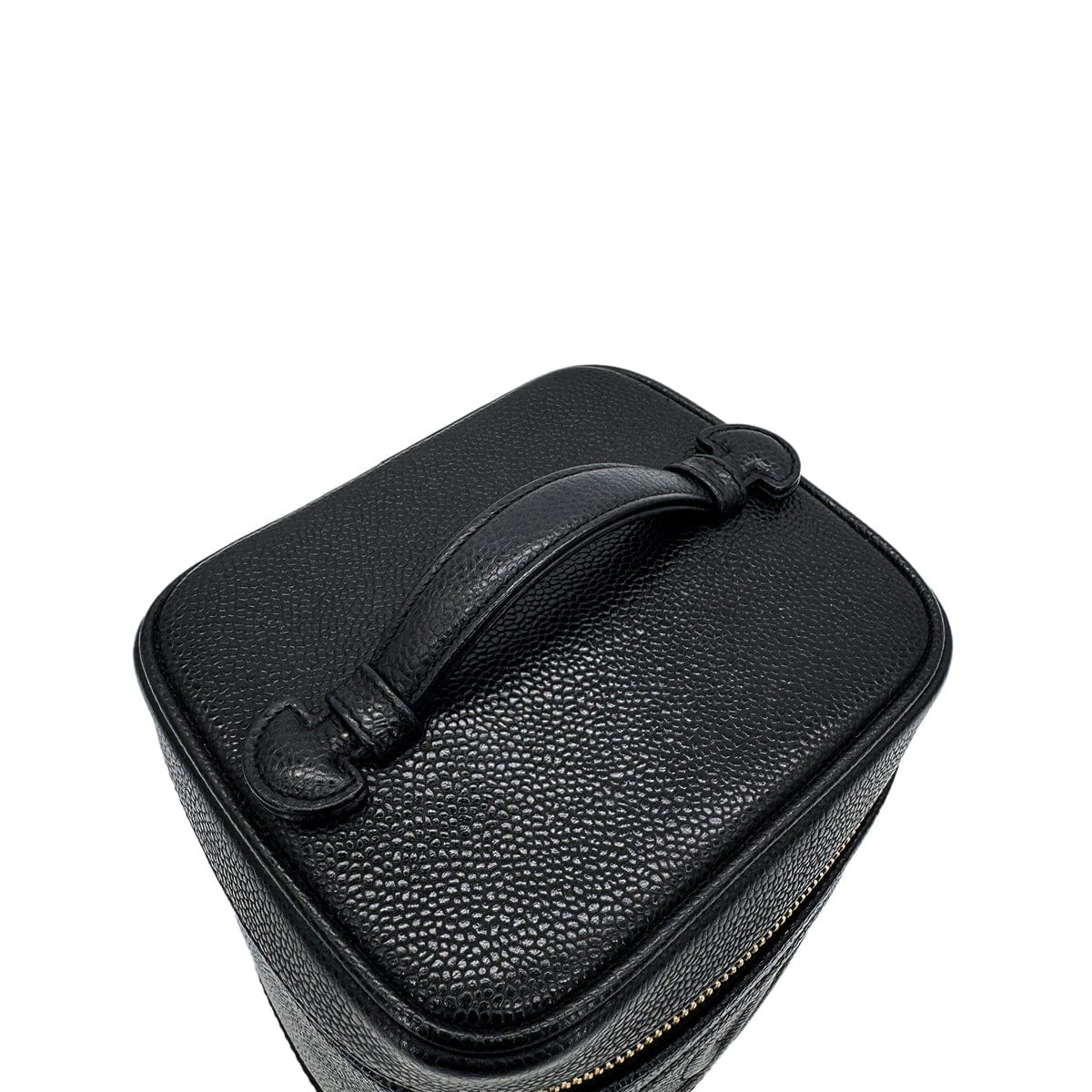 Luxury Promise Japan CHANEL VINTAGE VANITY HAND BAG BLACK CAVIAR SKIN 90298169