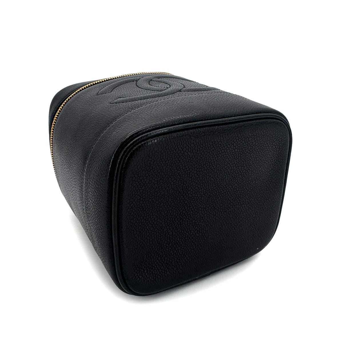 Luxury Promise Japan CHANEL VINTAGE VANITY HAND BAG BLACK CAVIAR SKIN 90301106