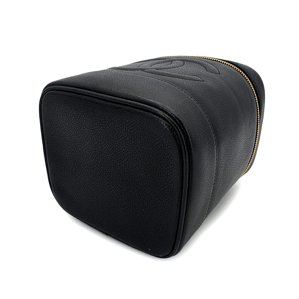 Luxury Promise Japan CHANEL VINTAGE VANITY HAND BAG BLACK CAVIAR SKIN 90301106