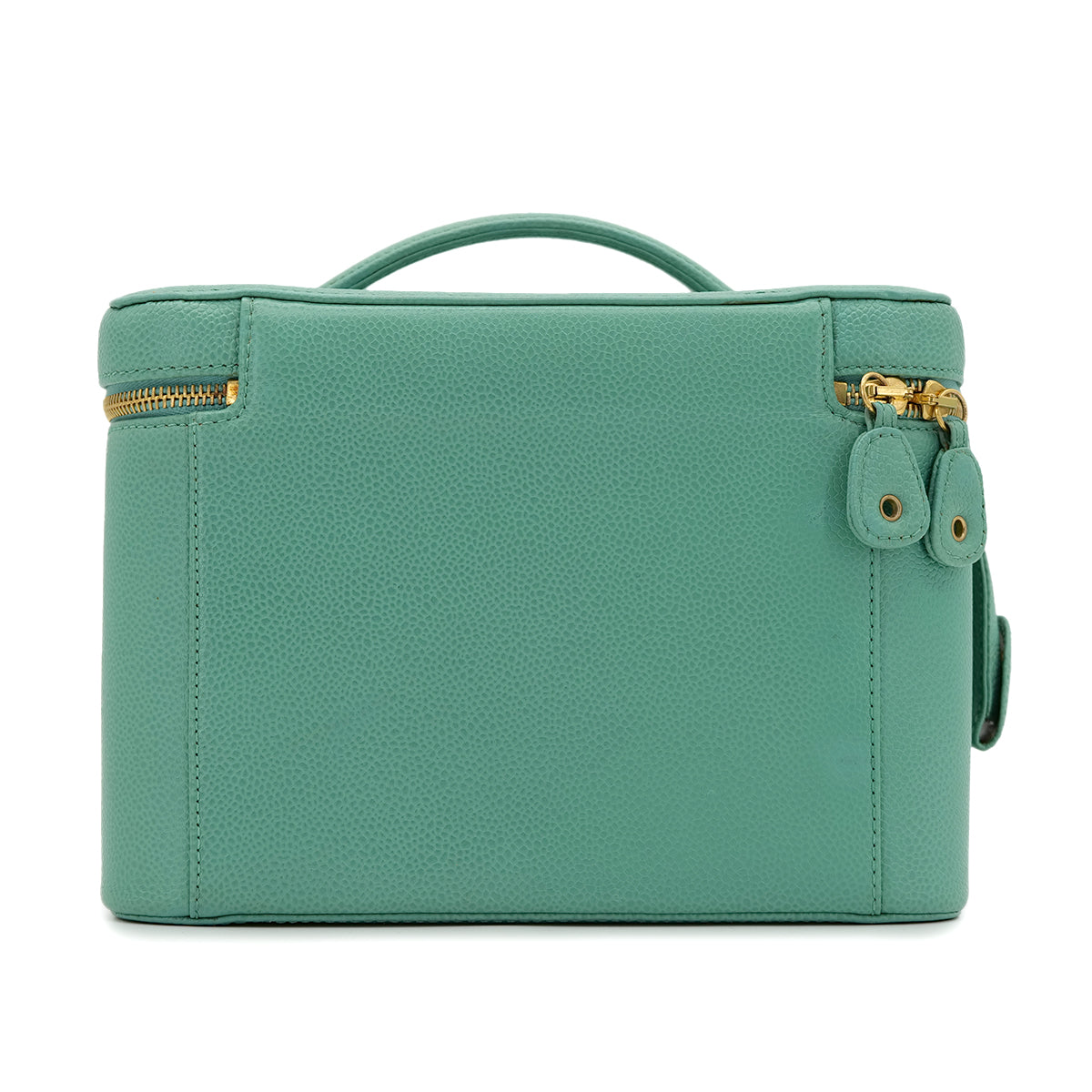 Luxury Promise Japan CHANEL VINTAGE VANITY HAND SHOULDER BAG GREEN CAVIAR SKIN 90301848