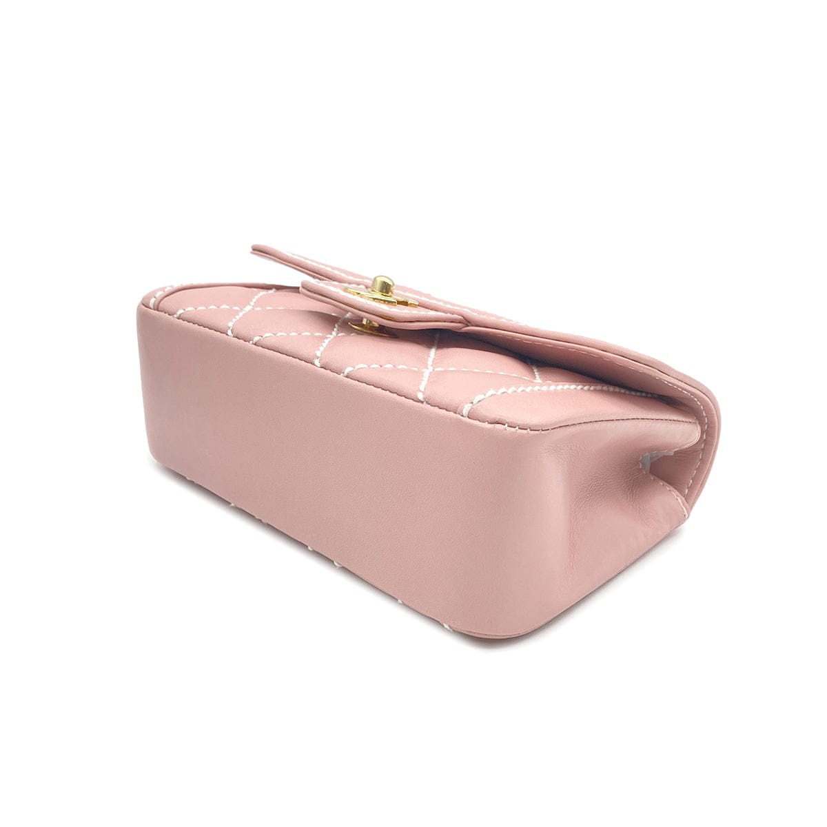 Luxury Promise Japan CHANEL VINTAGE WILDSTITCH HAND BAG PINK LAMB SKIN 90224533