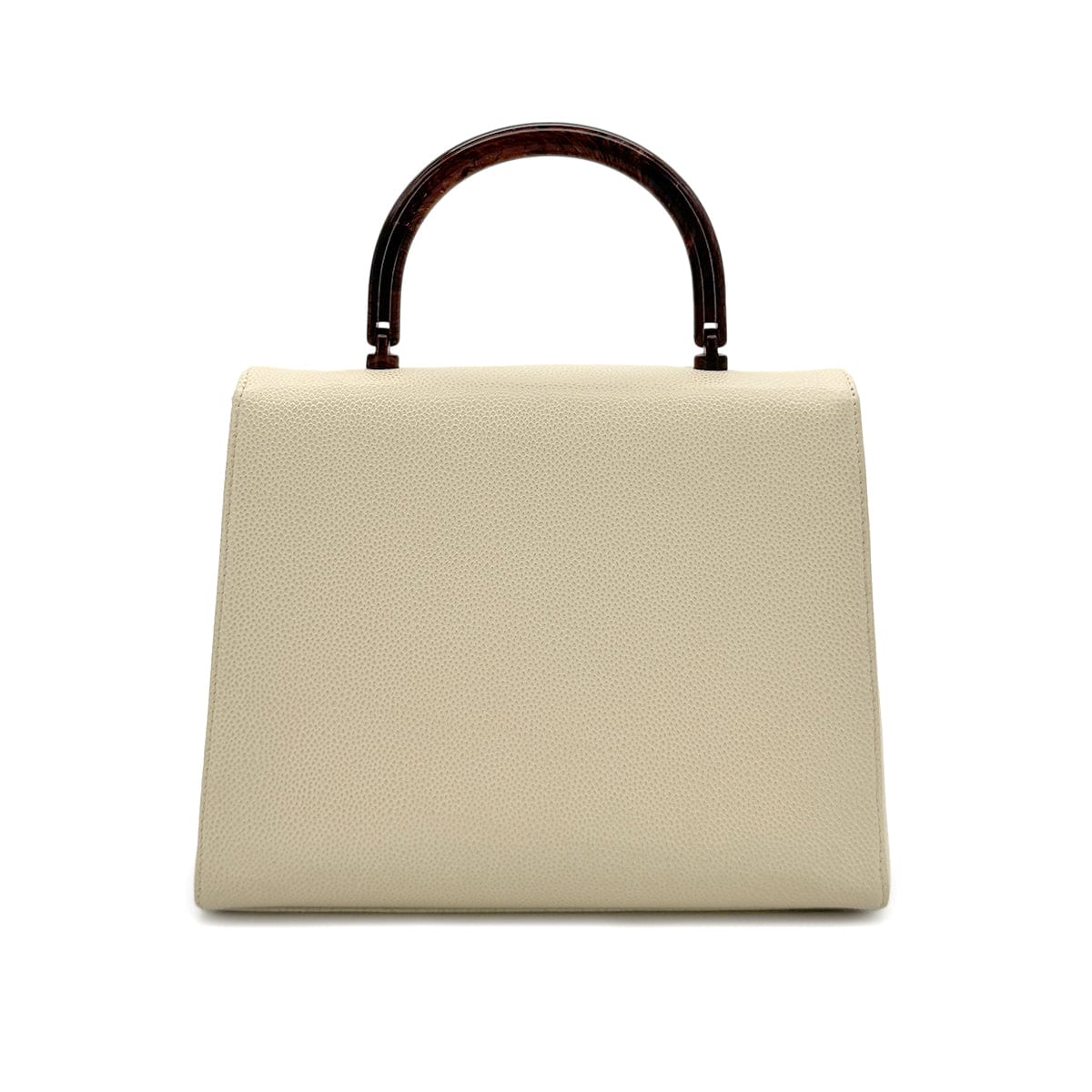 Luxury Promise Japan CHANEL VINTAGE WOOD HANDLE HAND BAG BEIGE CAVIAR SKIN 90282064