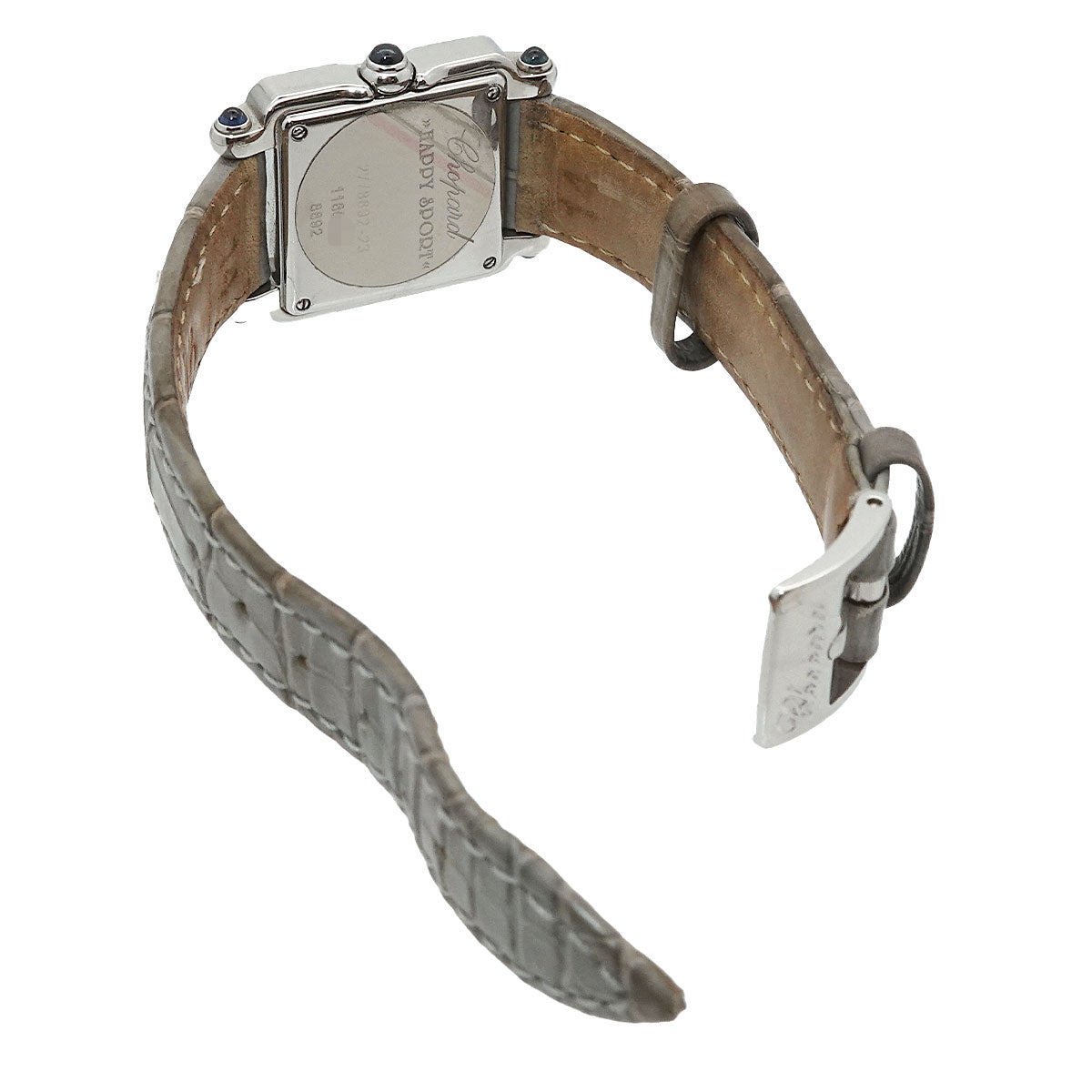 Luxury Promise Japan Chopard Happy Sport 27/8892-23 Women's Watch with 5 Moving Diamonds, Gray Quartz Movement, 90299156