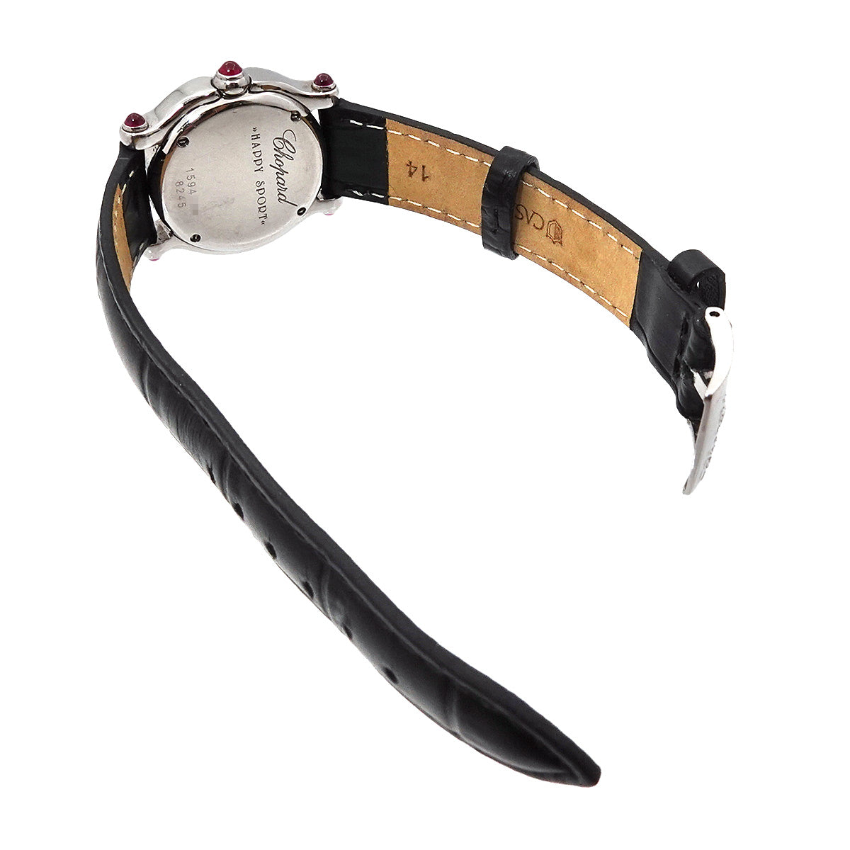 Luxury Promise Japan Chopard Happy Sport 8245 Women's Diamond Heart Pink Shell Quartz Watch 90293829